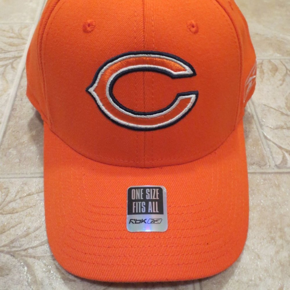 NFL Chicago Bears Baseball Cap Hat, Orange (180)